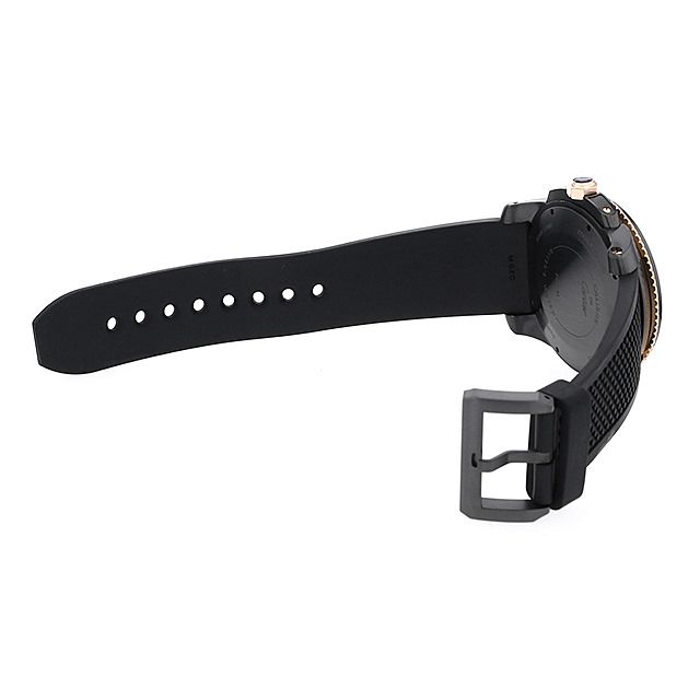 Cartier Calibre de Cartier Carbon Diver Mecânico Automático Mostrador Preto Caixa de Aço Revestida DLC Relógio de Pulso Masculino W2CA0004