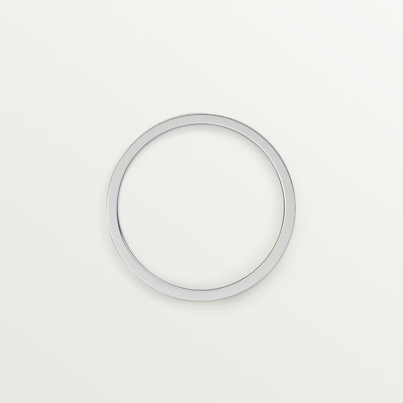 Cartier Love Classic Silver Platinum Wedding Band Ring CRB4085300