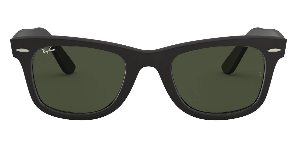 Ray-Ban Wayfarer Original Classic Polished Tortoise Acetate Green Lenses Unisex Square Sunglasses RB2140 902 50-22