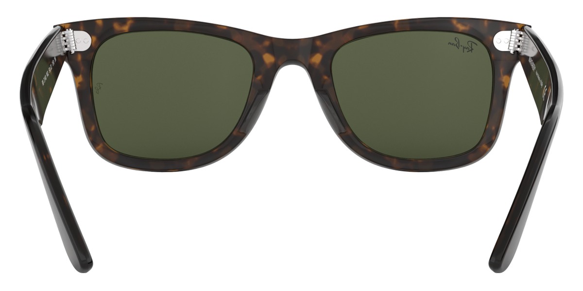 Ray-Ban Wayfarer Original Classic Polished Tortoise Acetate Green Lenses Unisex Square Sunglasses RB2140 902 50-22