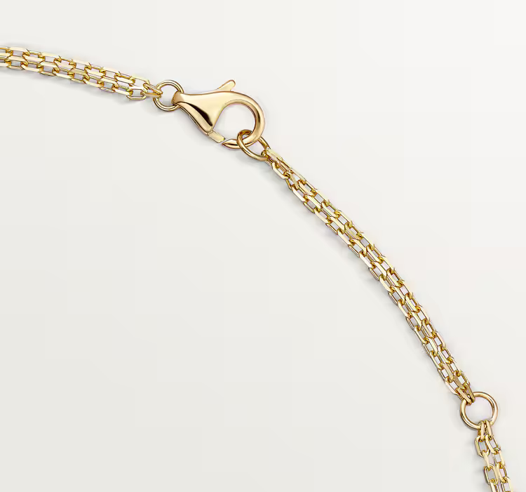 Cartier Love Hot 18k Yellow Gold Chain Circle Unisex Strand Necklace B7219500